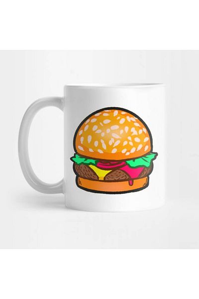 Pixxa Hamburger Love Mug