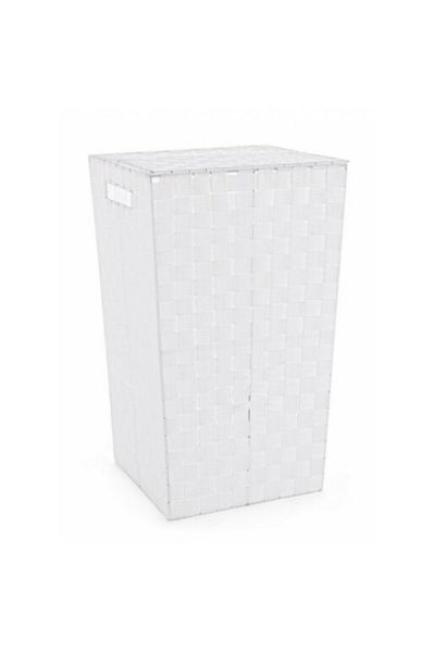 Bizzotto White Laundry Basket 33x33x53 cm