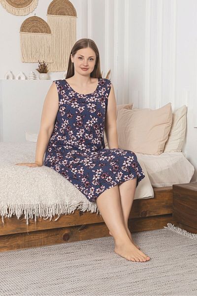 Asel Φόρεμα Lycra Soft Fabric Plus Size Βαμβακερό Βαμβακερό