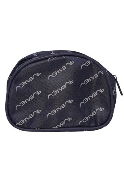 Limitless Cosmetic & Makeup Bag Stylish, Large Capacity Travel Organizer, Half Moon, Blue