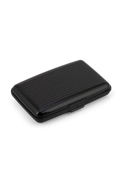 HOZRO Portofel Hozro, din Aluminiu pentru Carduri si Acte, Antiscanare, 6 Compartimente, 11 x 7,5 x 2 cm,