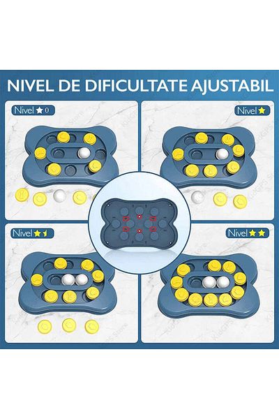 GRUNLUFT Bol de hrănire lentă pentru câini și pisici cu puzzle Grunluft HappyPET DT-BY-01