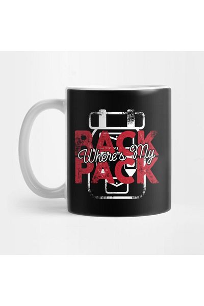 Pixxa Where's My Backpack? - Travel Love - Traveler Mug