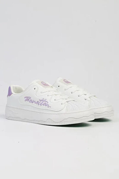 Benetton BNİ-10102 KALIN TABAN KADIN SNEAKERS SPOR  AYAKKABI