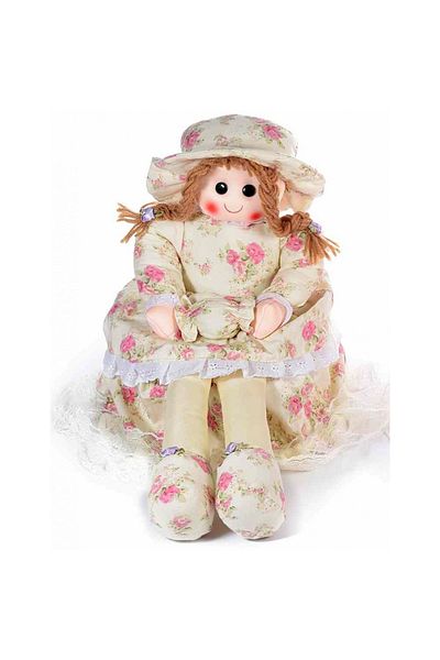 Decorer Flowers Textile Doll 28 cm x 33 cm