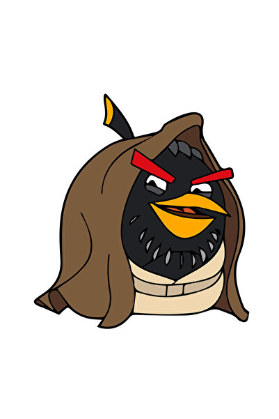 INOVATIX Set de 8 piese, autocolant Angry Birds Star War Angry Obi, INOVATIX®...