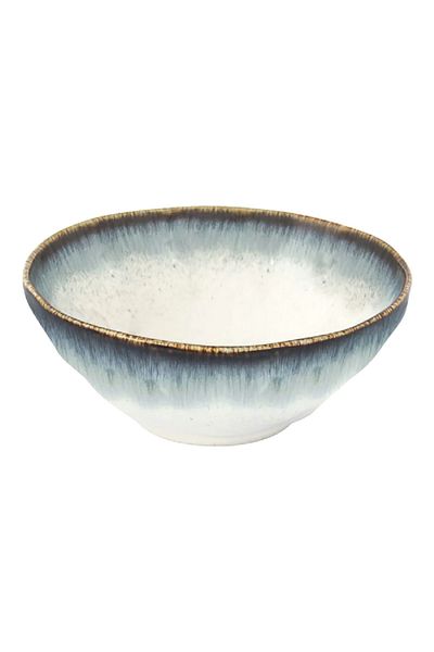 EasyLife Life Nuances Collection Porcelain Serving Bowl Blue and White 18cm