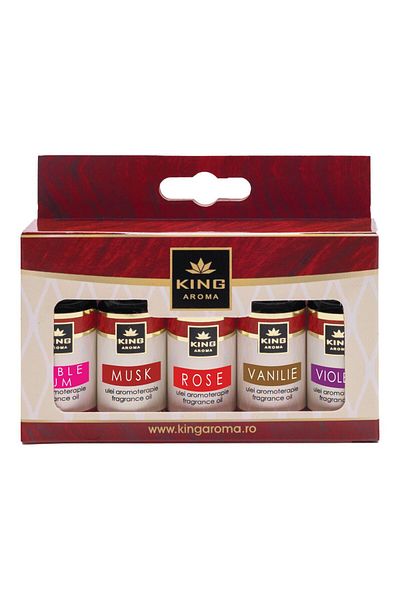KingAroma Pack of 5 Sweet aromatherapy scented oils, Kingaroma, 10 ml
