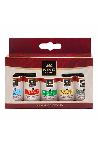 KingAroma Pack of 5 Feng Shui Five Elements aromatherapy scented oils, Kingaroma, 10 ml