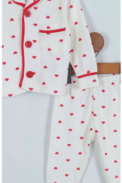 Baby Wings Heart Printed Baby Pajama Set