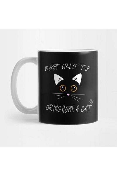 Pixxa I Will Bring You a Cat with Great Possibility Mug