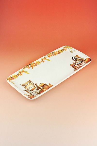 Bursa Porselen Dekor Halloween Porcelain Presentation Plate/Tray