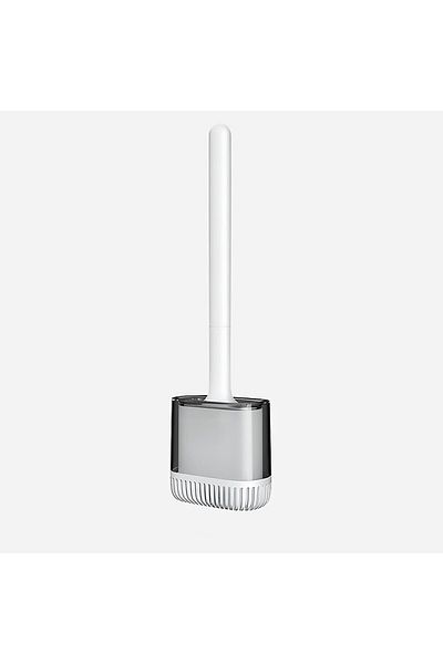 Limitless Toilet Brush and Holders Bathroom with Solid Bristles Toilet Brush Holder Non-Marking Wall