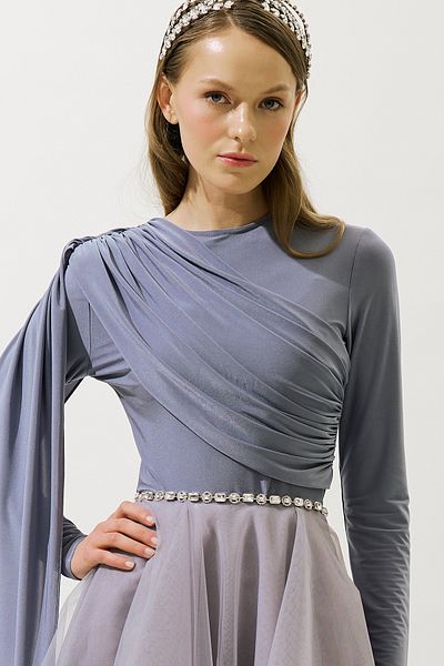 Manuka Stone Evening Belt Silver