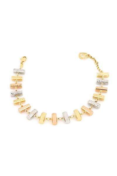 MOHI Fine Jewellery 14k yellow rose and white gold bracelet