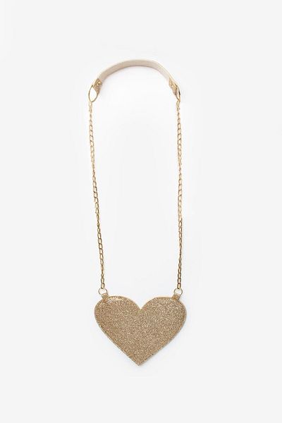 Le Mabelle Gold Heart Shaped Girl's Bag