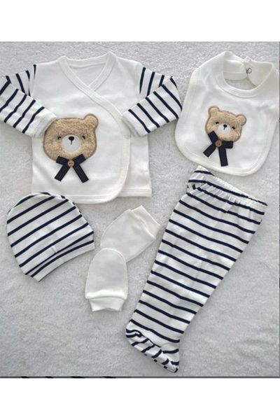 Baby Wings Bear Suezene Embroidery Set of 5 Hospital Exit