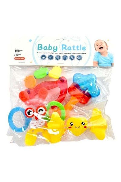 Rally Baby Rattle Infant Toy Play Set Safe Teether