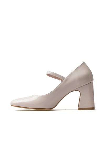 YAŞAR KAŞLI Women's Thick Heeled Shoes 25Y Ykş.8250 Z Skin Patent Leather