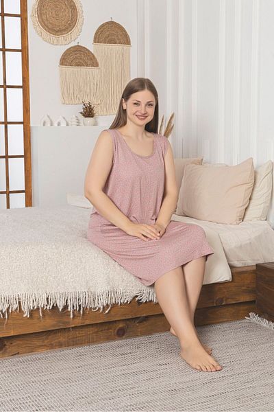 Asel Φόρεμα Lycra Soft Fabric Plus Size Βαμβακερό Βαμβακερό