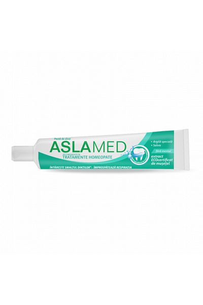 AslaMed Pasta de Dinti AslaMed Tratamente Homeopate cu Argila Speciala si Salvie, 75 ml
