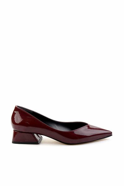 Bambi Burgundy Women's Classic Heeled Shoes K01992112008