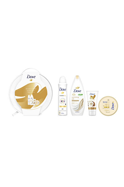 Dove Set Dove Vanity: Geanta pentru cosmetice + Lotiune de corp Goodness, 300 ml + antiperspirant spray