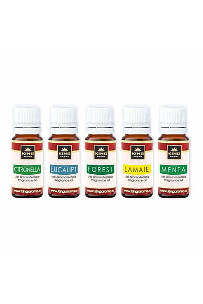 KingAroma Pack of 5 Fresh aromatherapy scented oils, Kingaroma, 10 ml