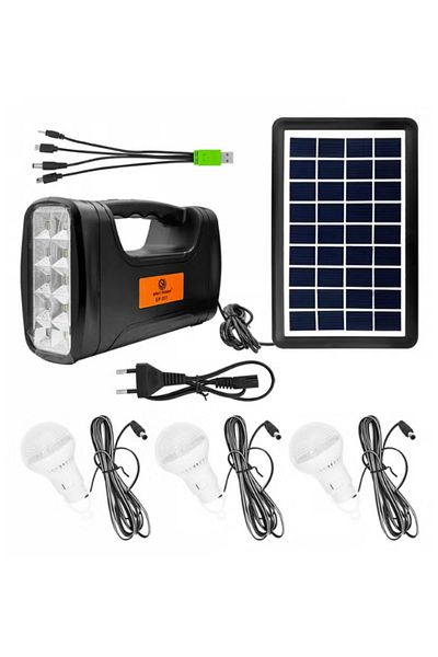 Easy power Solar Generator Portable 10 Leds Lighting System with 9V/3W