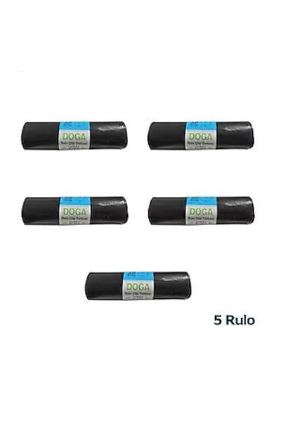 ECOPLAST Nature Jumbo Size Garbage Bag -400 Gr. - 90 Liters- 80 X 110 cm / 10 Pieces 5 Rolls/ (50 Pieces)