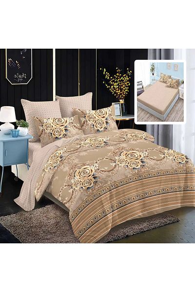 PATONE Finet bed linen, fitted sheet 160x200cm, 6 pieces, double bed, Pucioasa, RAH160-141
