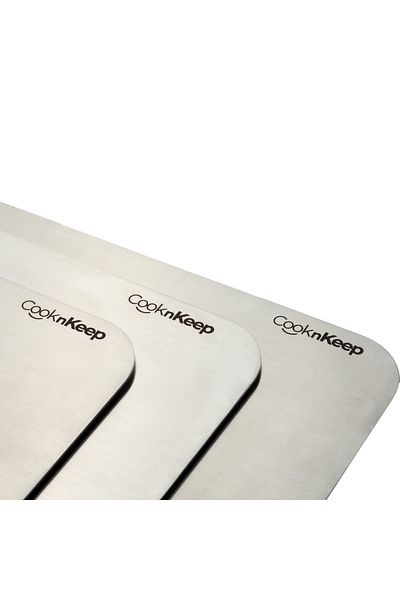 CooknKeep Gastro Steel Cutting Board Set of 3