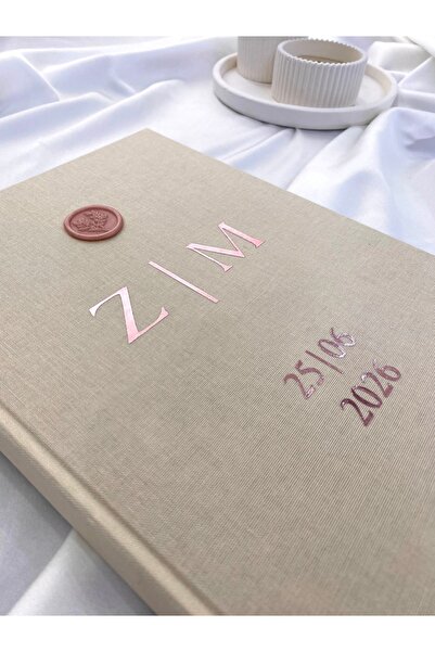 Norm Design Nikah Belgesi - Zarif Keten Kaplı Dosyası ile BİRLİKTE - İsme Öze...