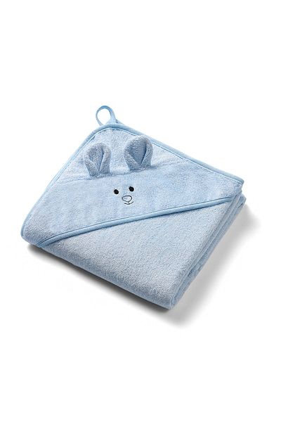 Babyono Prosop baie bambus cu gluga 100 x 100 cm Babyono albastru