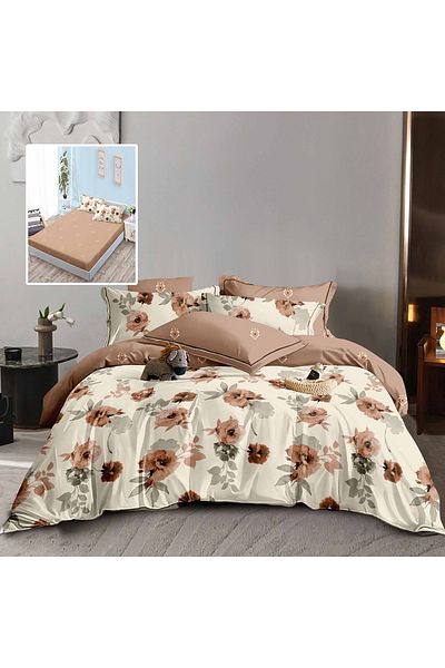 PATONE Finet bed linen, fitted sheet 160x200cm, 6 pieces, double bed, Pucioasa, RAH160-161