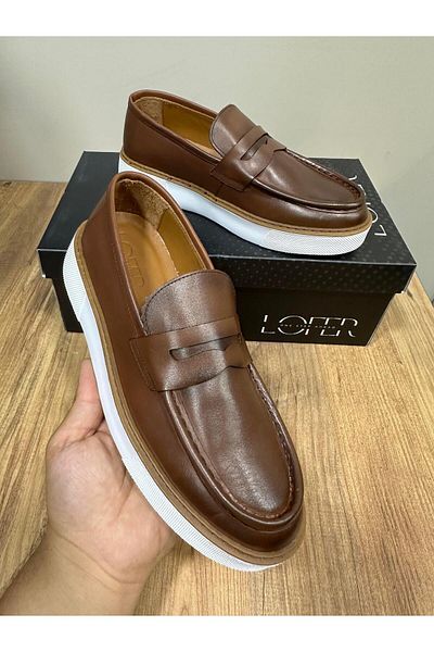 Serhat Özköroğlu Lfr-F083-1 Leather Roller Shoes Dark Tan