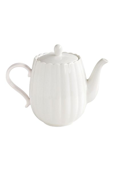 EasyLife Dishwasher and Microwave Safe Durable Porcelain Teapot White 850ml