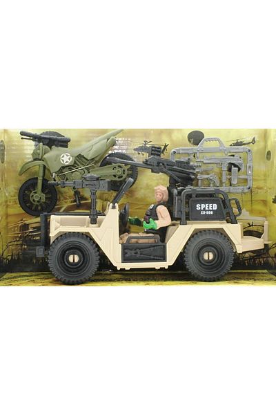 swilex Xcombat Force Figure, Motor and Jeep