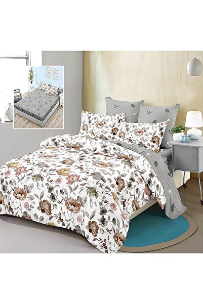 PATONE Finet bed linen, fitted sheet 160x200cm, 6 pieces, double bed, Pucioas...