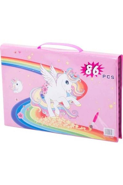 WePro Store 86-piece painting set with bag included Pink