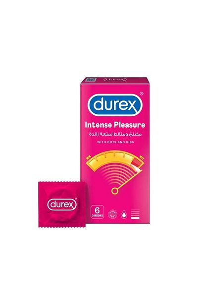 Durex ديوركس واقي ذكري مضلع ومنقط لمتعة زائدة - 6 حبة