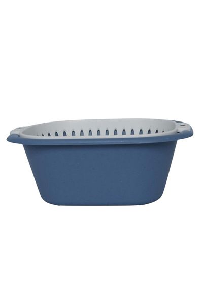 Limitless Double-Layer Drain Basket, Stackable Soaking & Draining Solution for Fresh Fruits and Vegg