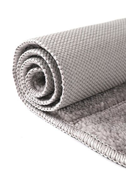 Konfor Halı Natural Non-Slip Base Bathroom Mat Set Soft Textured Water Absorbent Washable New Striped Set 50X80-50X40