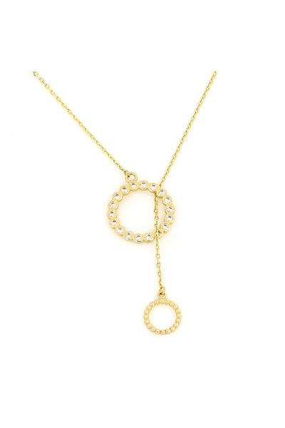 MOHI Fine Jewellery Lant din aur galben de 14k model rotund