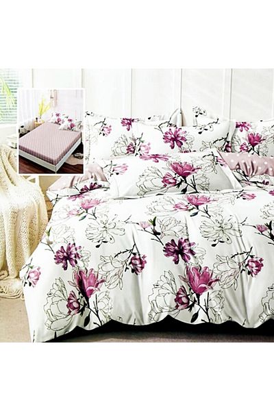 PATONE Finet bed linen, fitted sheet 180x200cm, 6 pieces, double bed, Pucioasa, RAH160-220