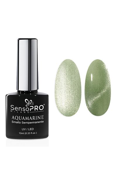 SensoPRO Milano Oja semipermanentă Aquamarine SensoPRO Milano 10ml, Verde Cascadă