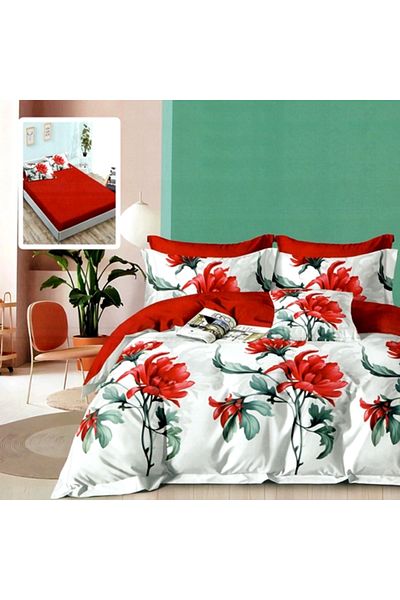 PATONE Finet bed linen, fitted sheet 160x200cm, 6 pieces, double bed, Pucioasa, RAH160-188