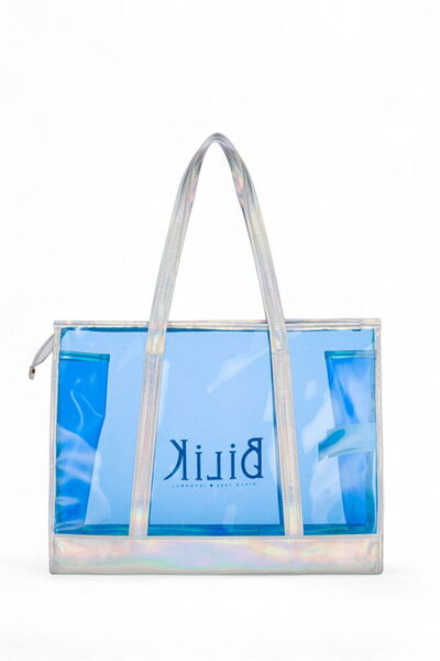 Bilik Deri Прозора синя жіноча пляжна сумка Beach First