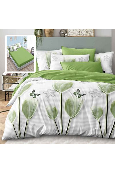 PATONE Finet bed linen, fitted sheet 180x200cm, 6 pieces, double bed, Pucioasa, RAH160-149