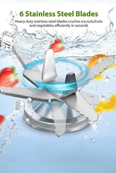 Galleyz Bar Blender Pro Kapaklı 2 Lt Buz Kırıcılı 2200W